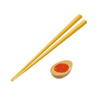 ALTA 箸 すべらせん箸 上 箸置きセット 煮卵 AR0623235