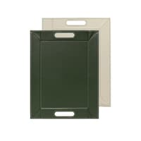 メテックス トレー ノンスリップ 45×35cm フリーフォームトレー ランチョンマット リバーシブル オリーブ×クリーム