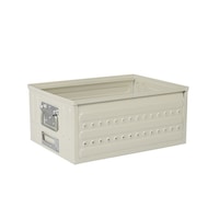 ダルトン ダルトン DULTON 収納ボックス 16リットル D.M.S ガレージ 持ち手付き スチール Ivory