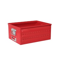 ダルトン ダルトン DULTON 収納ボックス 16リットル D.M.S ガレージ 持ち手付き スチール Red