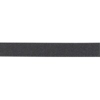 ニホンチュウコウボウ マットサテンリボン 両面仕上げ 巾6mm×15m巻 No.24 チャコールグレー 1巻 BL1200624