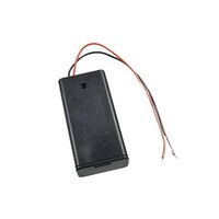 GB 電池ケース(単3×2本、スイッチ/フタ/リード線付き) GBBHS3X2CLW2 ※4個以上から注文可能(販売価格は1個単位の価格)