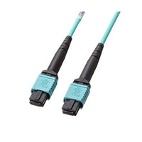 サンワサプライ MPO光ファイバケーブル(OM3、12芯、B配線、2m) HKBMPO12M3B02