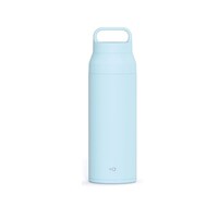 アスベル 水筒 500mL プラスエー ハンドル付きステンレスボトル パウダーブルー