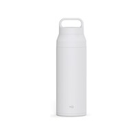 アスベル 水筒 500mL プラスエー ハンドル付きステンレスボトル ライトグレー