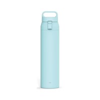 アスベル 水筒 700mL プラスエー ハンドル付きステンレスワンプッシュボトル パウダーブルー