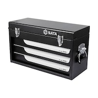 SATA スチールツールチェスト 520×305×220mm(黒) 195134
