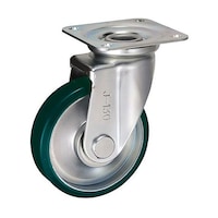岐阜産研工業 中荷重用キャスター 旋回(自在)金具 Jタイプ ウレタンゴム 車輪径130mm SUIJ130