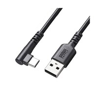 サンワサプライ USB 2.0 TypeCケーブル(CA・L型・1m) KUCAL10TK2