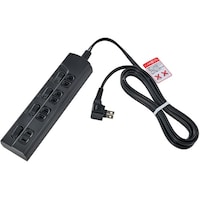 朝日電器 ランプレスSW付タップ 4P 2M 黒 WLKE42(BK)