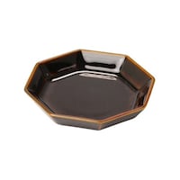 ヤマコー 八角小皿 カラメル 29162