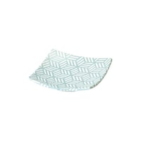 ヤマコー はんなり角小皿 水 27940
