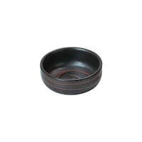 ヤマコー 浅型丸珍味入(渦巻)黒 27952 ※2個以上から注文可能(販売価格は1個単位の価格)