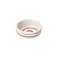 ヤマコー 浅型丸珍味入(渦巻)白 27953 ※2個以上から注文可能(販売価格は1個単位の価格)