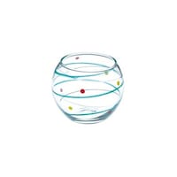 ヤマコー 水風船硝子珍味入 青 27974