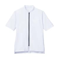 サーウ゛ォ 半袖 飲食店 ユニフォーム ショップコート ホール キッチン ホワイト S BL1001A9