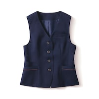 サーウ゛ォ ベスト レディース オフィス 制服 事務服 ネイビー 15 GVEL2603K3