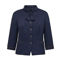 サーウ゛ォ オーバーブラウス 七分袖 レディース 制服 事務服 ネイビー 15 GOBL2601K3