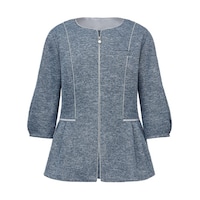 サーウ゛ォ オーバーブラウス 七分袖 レディース 制服 事務服 ブルーグレー 19 GOBL2604B7