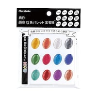 呉竹 呉竹顔彩12色パレット宝石箱 セリース入 KG2047