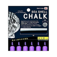 日本理化学工業 ダストレスシーシェル蛍光チョーク 紫 1箱(6本×10パック入) DSK6V
