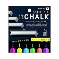 日本理化学工業 ダストレスシーシェル蛍光チョークスクエア 1箱(10パック入) DSQK66C