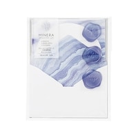 マルアイ MINERAミニレター ブルーレース 1パック(5セット入) レMN200