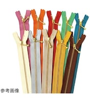 YKK 玉付きファスナー 16cm オータムカラー10色アソート 10色各1本 ゴールド 3G16AT10MIX