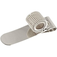 ニホンチュウコウボウ クリップペンホルダー W41×H11.5mm シルバー 1セット(10個入) A1310310