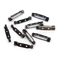 ニホンチュウコウボウ 造花ピン 25mm 黒ニッケル 10本入 AMZ2510BN ※2袋以上から注文可能(販売価格は1袋単位の価格)