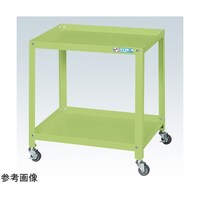 サカエ スペシャルワゴン(軽量/エラストマー車/2段タイプ/W600×D400×H600 グリーン) SR60602EG