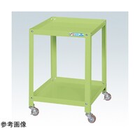 サカエ スペシャルワゴン(軽量/ナイロンウレタン車/2段タイプ/W350×D350×H600 グリーン) SR33602NUG