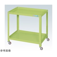 サカエ スペシャルワゴン(軽量/ナイロンウレタン車/2段タイプ/W750×D500×H600 グリーン) SR75602NUG
