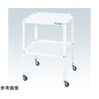 サカエ スペシャルワゴン(軽量/エラストマー車/2段タイプ/W540×D450×H740 ホワイト) SR54742EW
