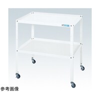 サカエ スペシャルワゴン(軽量/エラストマー車/2段タイプ/W600×D400×H740 ホワイト) SR60742EW