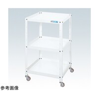 サカエ スペシャルワゴン(軽量/ナイロンウレタン車/3段タイプ/W500×D500×H810 ホワイト) SR50813NUW