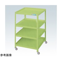 サカエ スペシャルワゴン(軽量/ナイロンウレタン車/4段タイプ/W400×D330×H810 グリーン) SR43814NUG