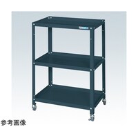 サカエ スペシャルワゴン(軽量/エラストマー車/3段タイプ/W350×D420×H880 ダークグレー) SR34883ED