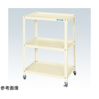 サカエ スペシャルワゴン(軽量/エラストマー車/3段タイプ/W600×D400×H880 アイボリー) SR60883EI