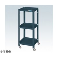 サカエ スペシャルワゴン(軽量/ナイロンウレタン車/3段タイプ/W350×D420×H880 ダークグレー) SR34883NUD
