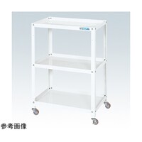 サカエ スペシャルワゴン(軽量/ナイロンウレタン車/3段タイプ/W400×D330×H880 ホワイト) SR43883NUW