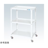 サカエ スペシャルワゴン(軽量/ナイロンウレタン車/3段タイプ/W480×D420×H880 ホワイト) SR44883NUW