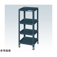 サカエ スペシャルワゴン(軽量/エラストマー車/4段タイプ/W750×D500×H880 ダークグレー) SR75884ED