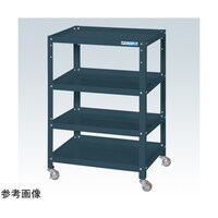 サカエ スペシャルワゴン(軽量/ナイロンウレタン車/4段タイプ/W400×D330×H880 ダークグレー) SR43884NUD