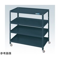 サカエ スペシャルワゴン(軽量/ナイロンウレタン車/4段タイプ/W750×D500×H880 ダークグレー) SR75884NUD