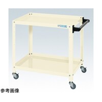 サカエ スペシャルワゴン(軽量/エラストマー車/2段タイプ/取手付/W540×D450×H600 アイボリー) SR54602TEI