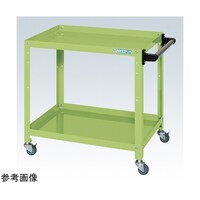 サカエ スペシャルワゴン(ナイロンウレタン車/2段タイプ/取手付/W540×D450×H600 グリーン) SR54602TNUG