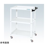 サカエ スペシャルワゴン(軽量/エラストマー車/取手付/W750×D500×H880 ホワイト) SR75883TEW