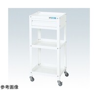 サカエ スペシャルワゴン(軽量/エラストマー車/引出し1段付/W350×D350×H880 ホワイト) SR33883AEW