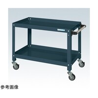 サカエ スペシャルワゴン(重量/サイレントゴム車/2段タイプ)W750×D450×H600 ダークグレー SRJ74602SRD